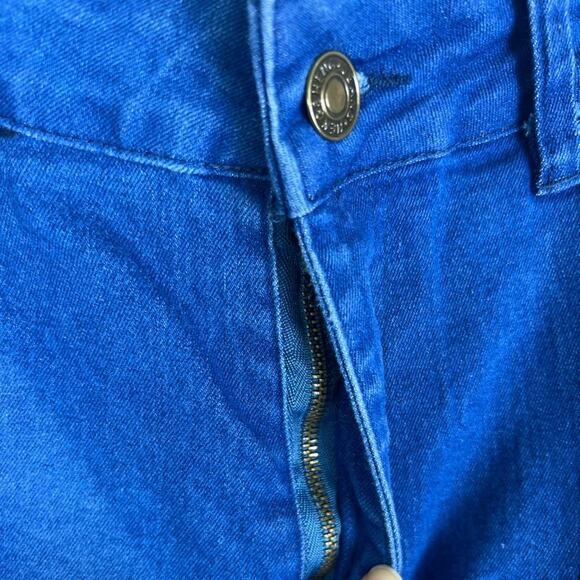 Unbranded Jeans Womens Size M Multicolor Butterfly Embroidery Flare Patchwork - Picture 5 of 16